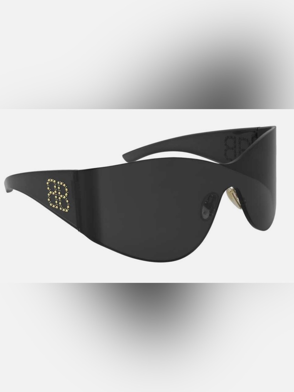 Balenciaga Mask Round Frame Sunglasses